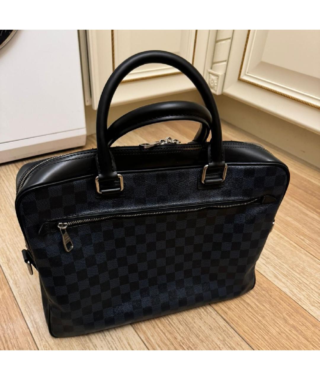 LOUIS VUITTON Синий портфель, фото 3