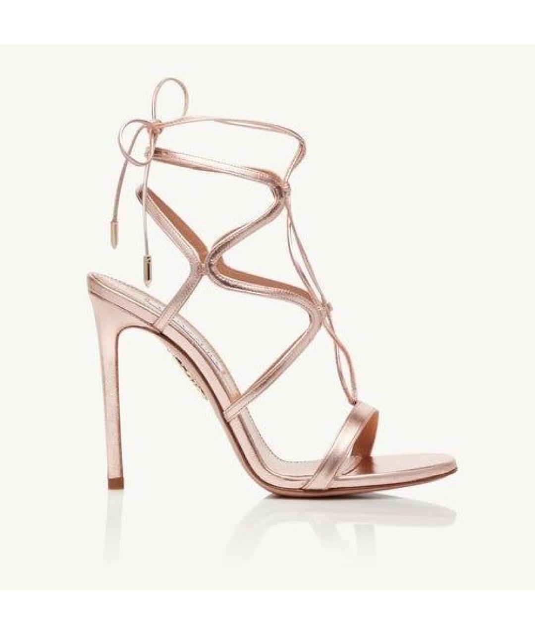 AQUAZZURA Кожаные босоножки, фото 9