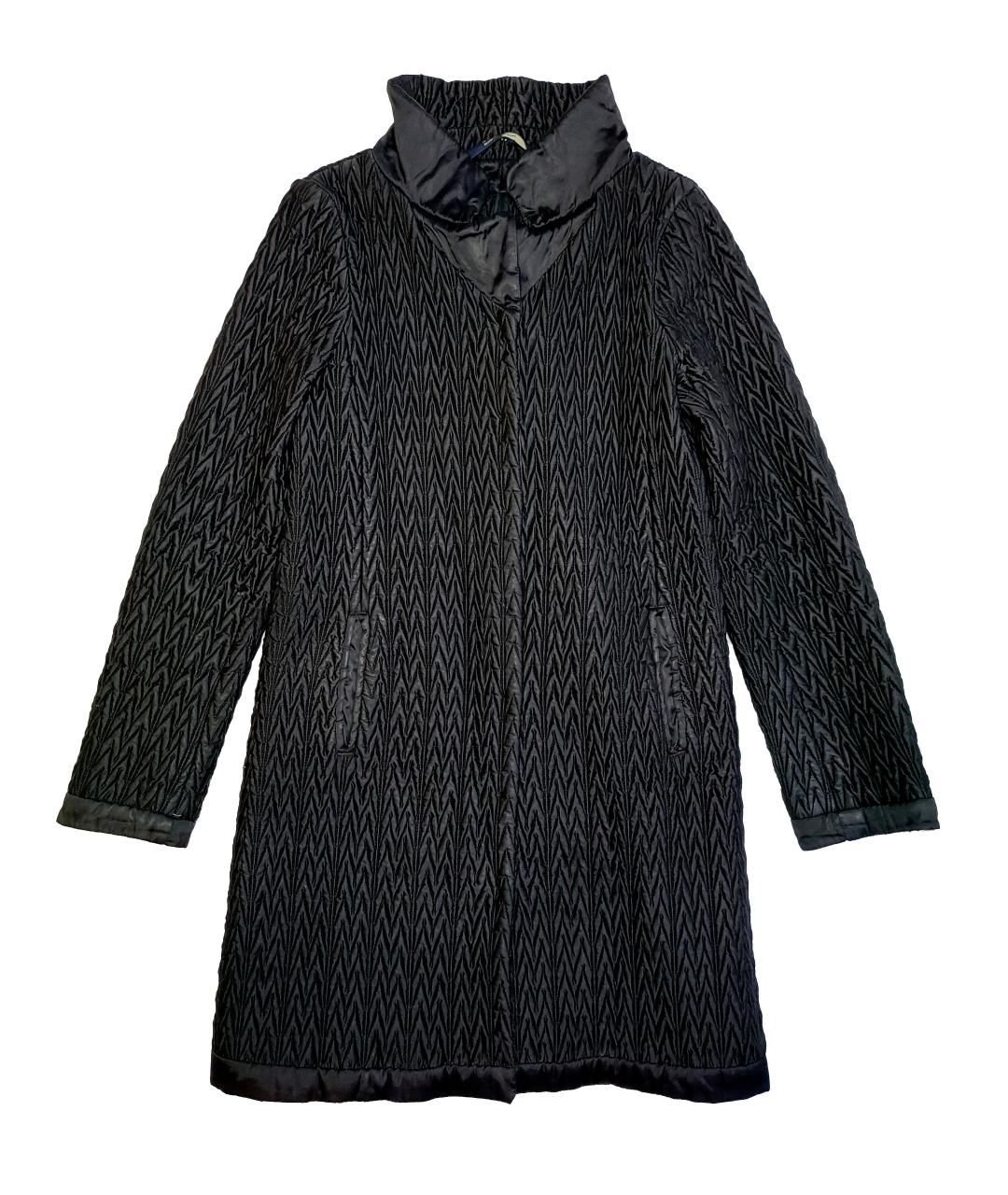 'S MAX MARA Черное полиамидовое пальто, фото 1