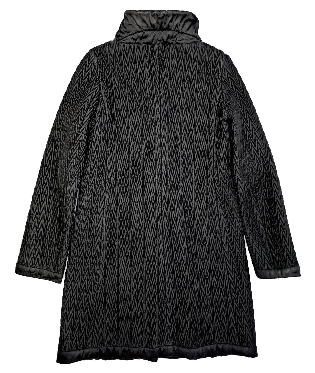 'S MAX MARA Черное полиамидовое пальто, фото 2