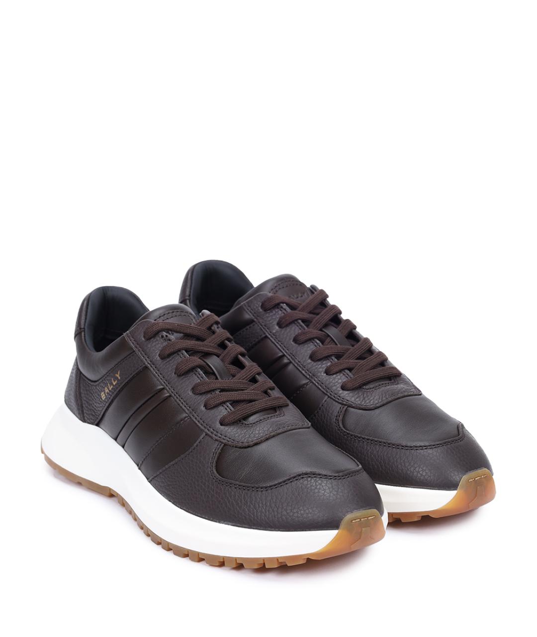 BALLY Коричневые низкие кроссовки / кеды, фото 2