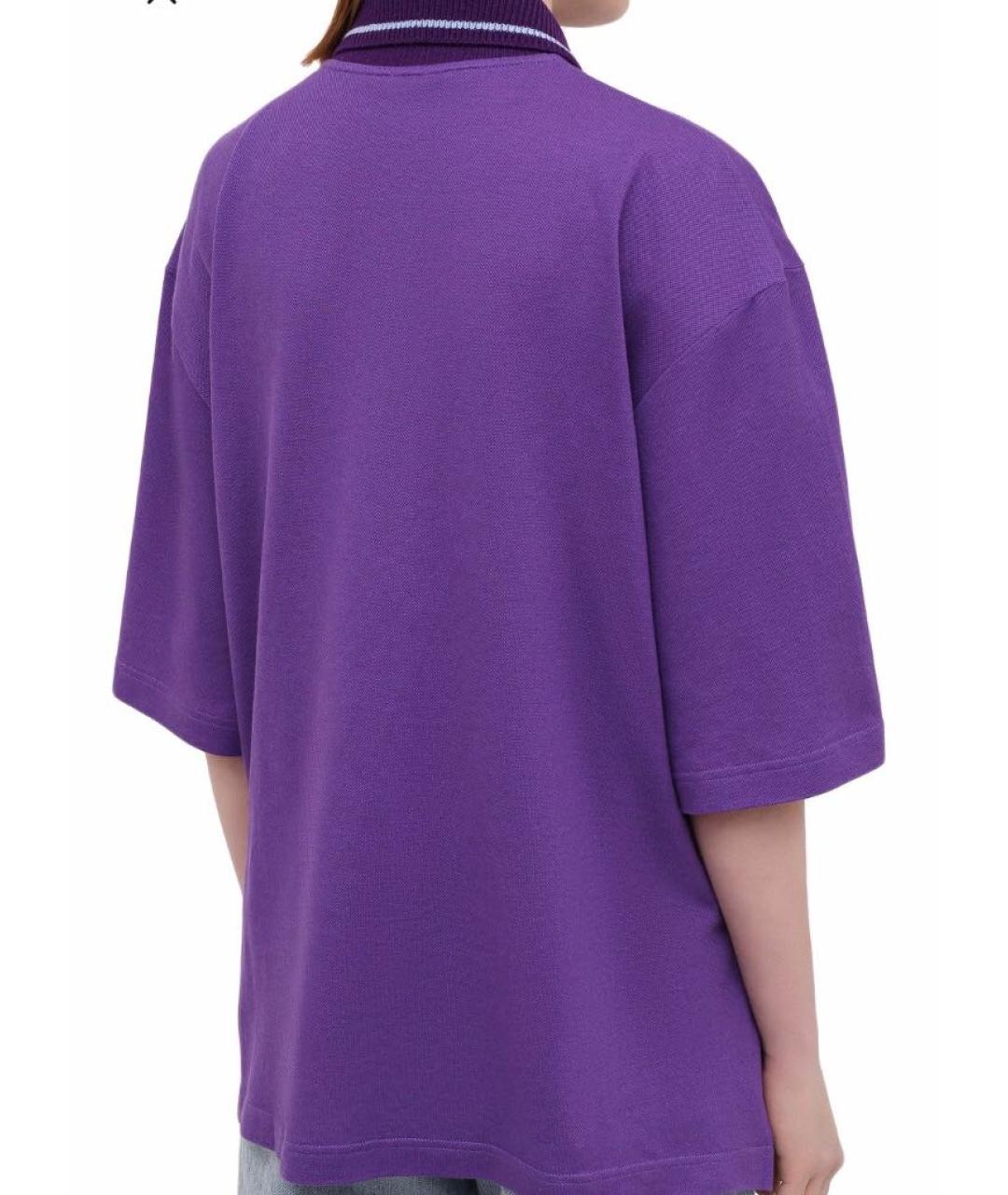 LOEWE Фиолетовая кашемировая футболка, фото 3