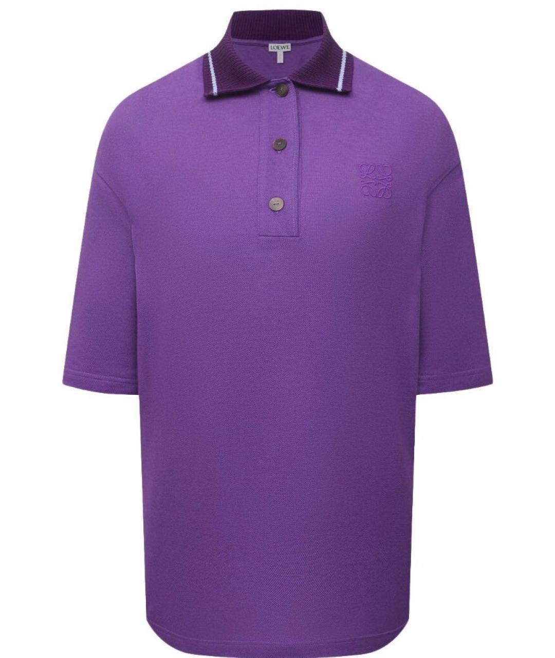 LOEWE Фиолетовая кашемировая футболка, фото 1