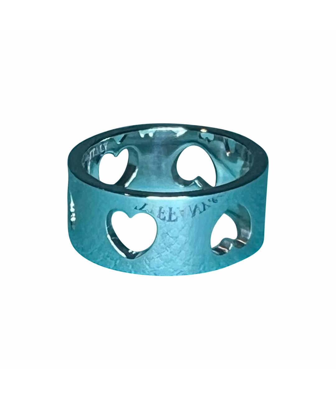 TIFFANY&CO Антрацитовое серебряное кольцо, фото 1