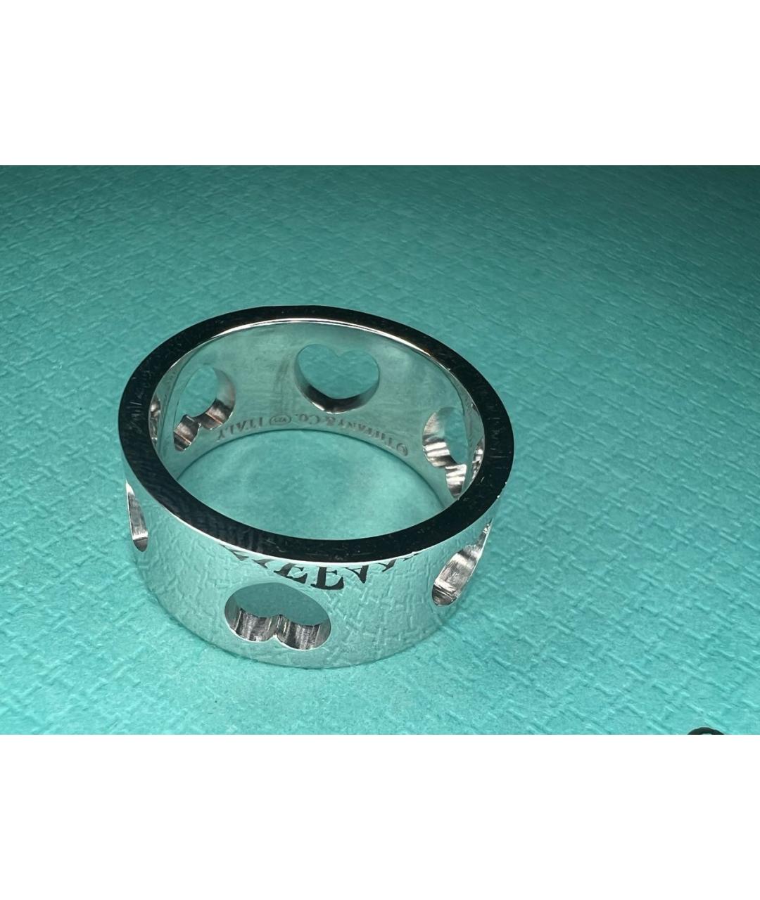 TIFFANY&CO Антрацитовое серебряное кольцо, фото 4