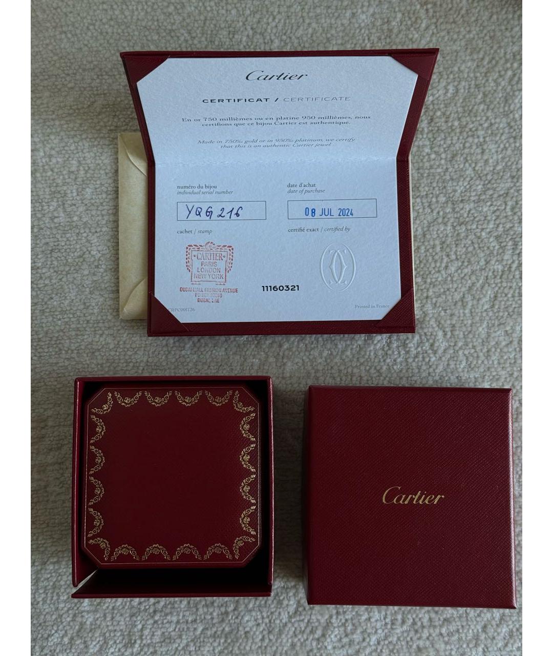 CARTIER Серебряное кольцо из белого золота, фото 3