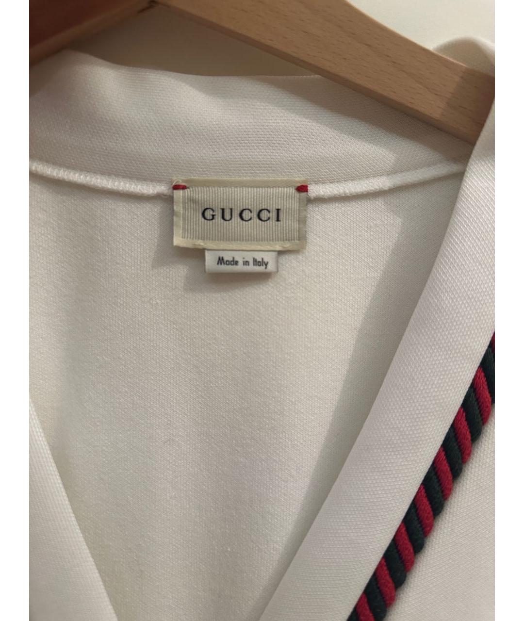 GUCCI Белый полиэстеровый жакет / жилет, фото 3