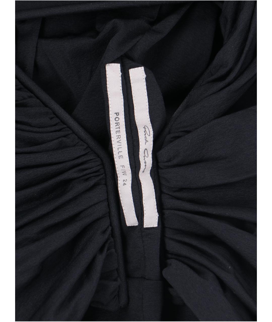 RICK OWENS Черное полиамидовое платье, фото 4