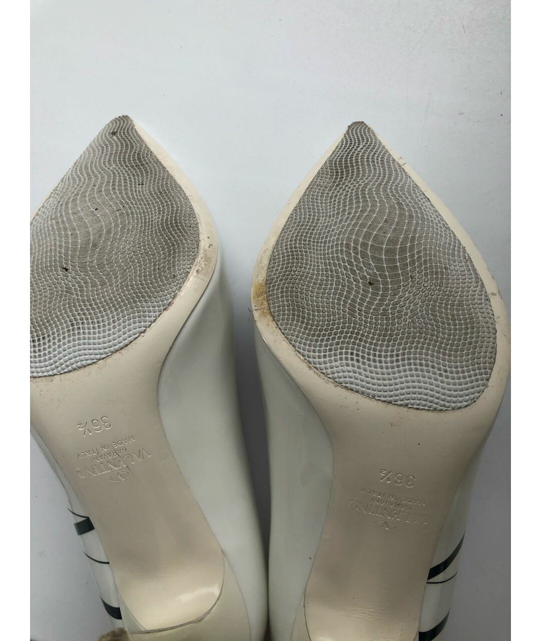 VALENTINO Белые туфли из лакированной кожи, фото 6