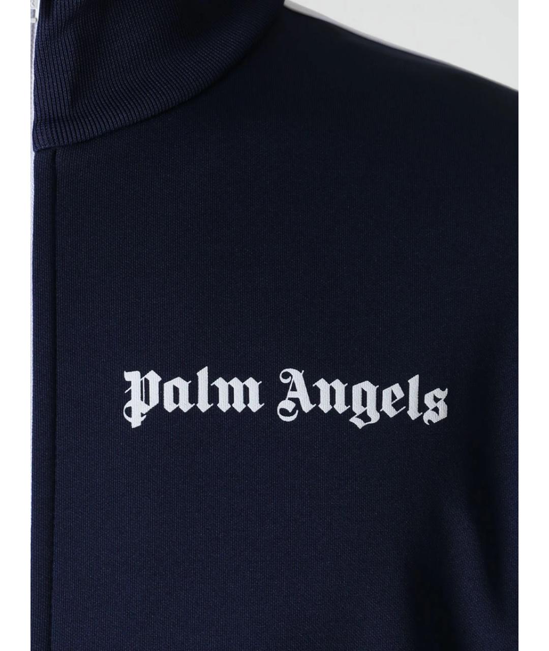 PALM ANGELS Темно-синяя полиэстеровая куртка, фото 5
