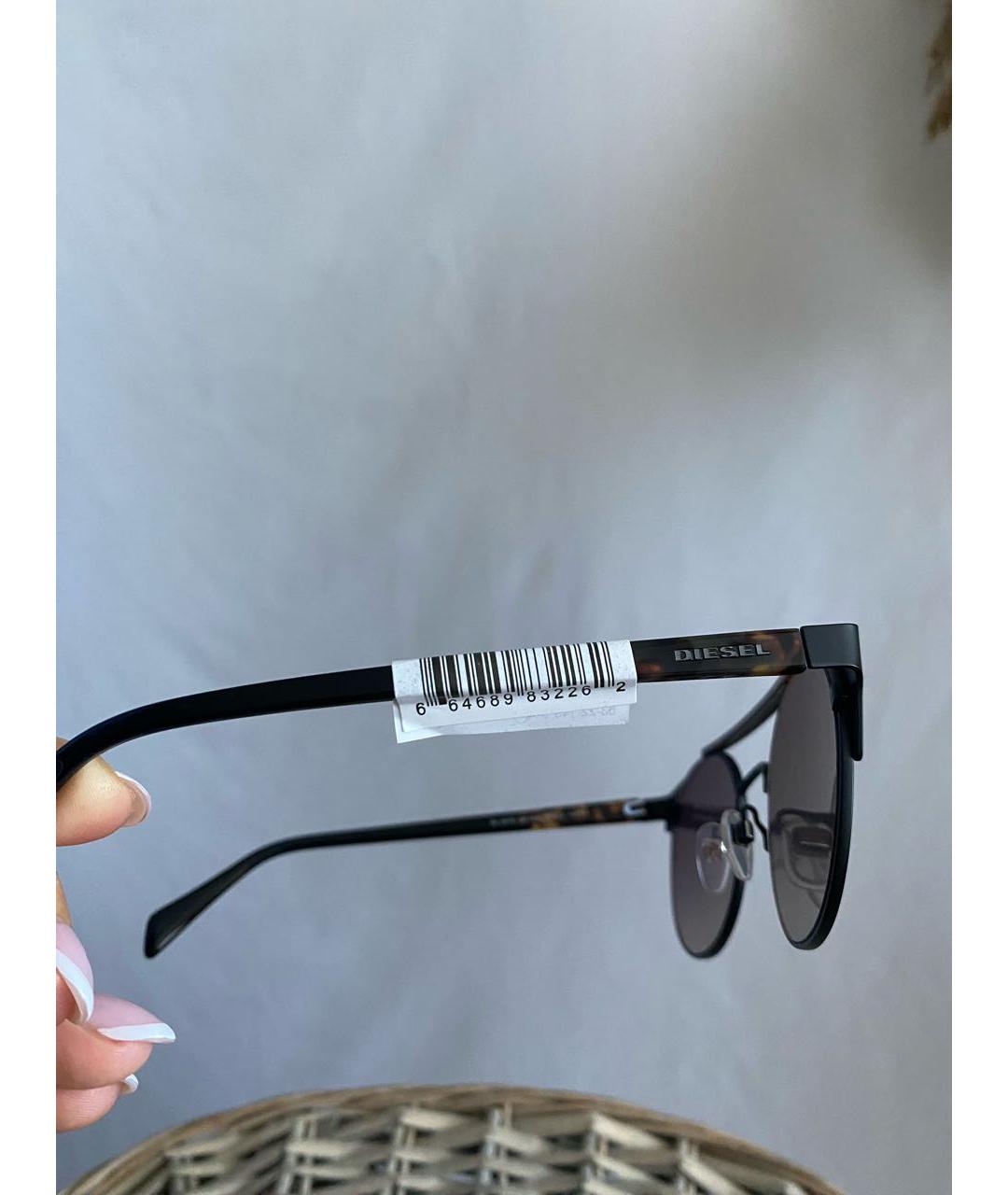 DIESEL Коричневые металлические солнцезащитные очки, фото 5