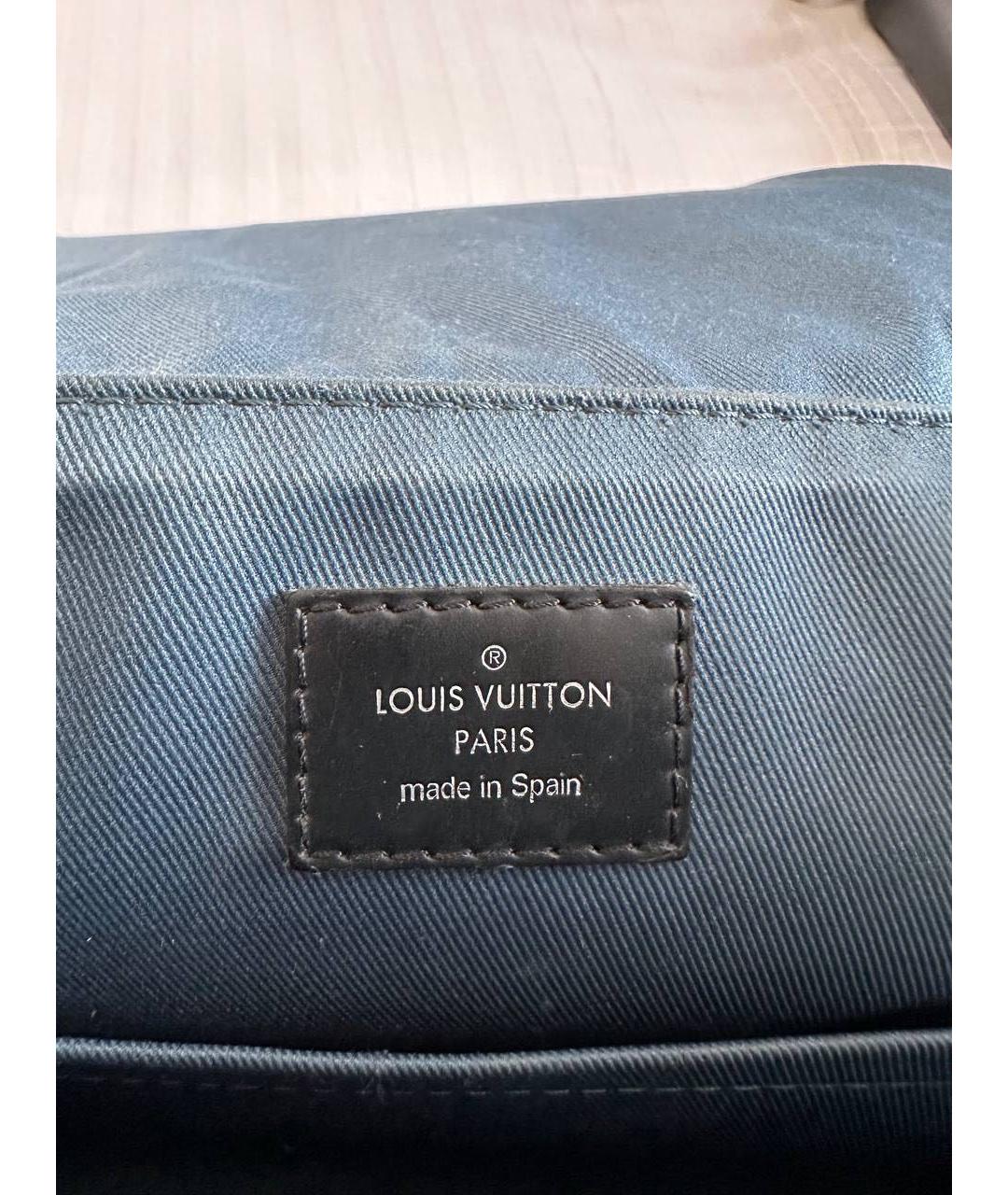 LOUIS VUITTON Антрацитовая сумка на плечо, фото 7