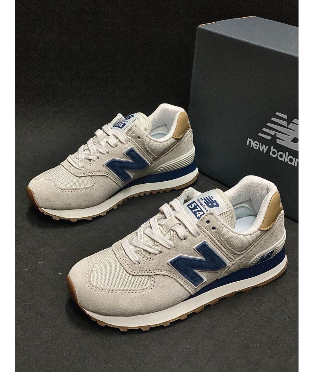 NEW BALANCE Серые замшевые низкие кроссовки / кеды, фото 6