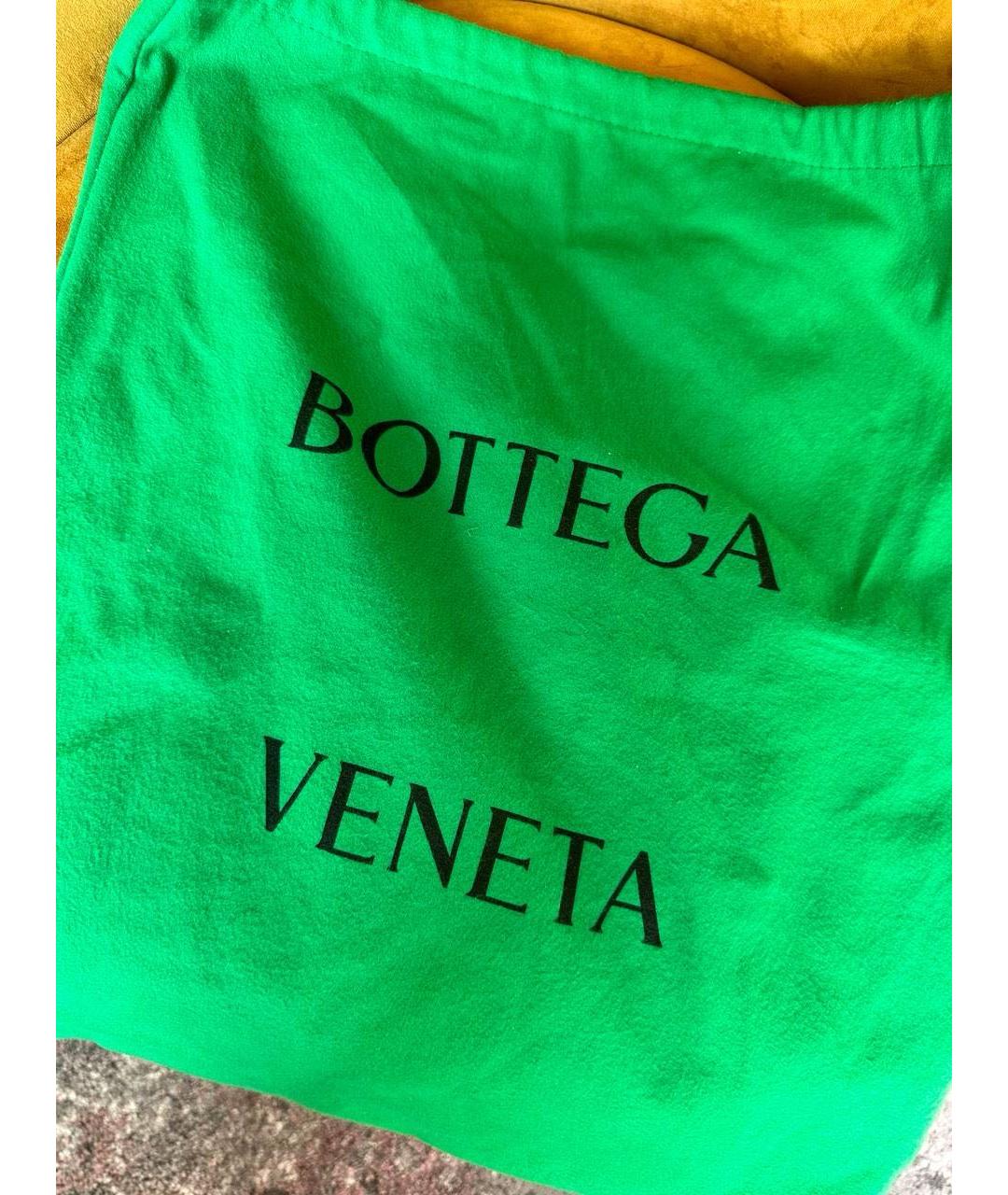 BOTTEGA VENETA Зеленая кожаная сумка через плечо, фото 8