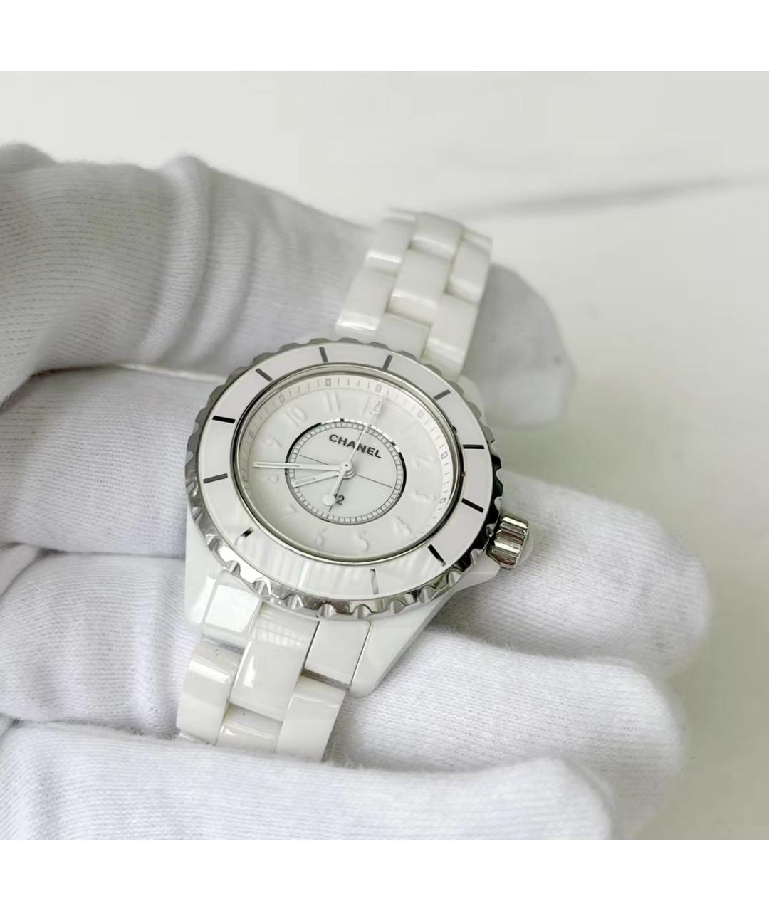 CHANEL Белые керамические часы, фото 2
