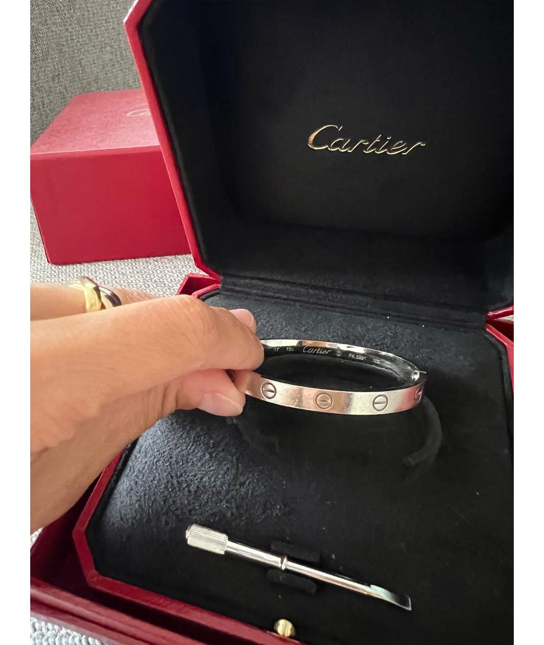 CARTIER Браслет из белого золота, фото 4