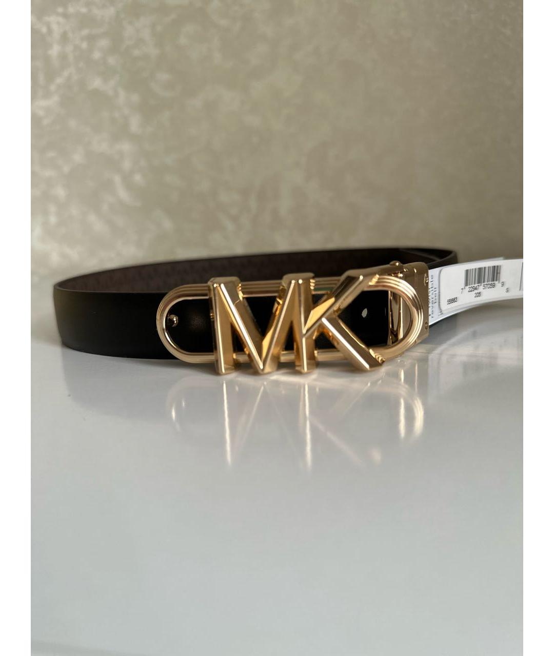MICHAEL KORS Коричневый кожаный ремень, фото 4
