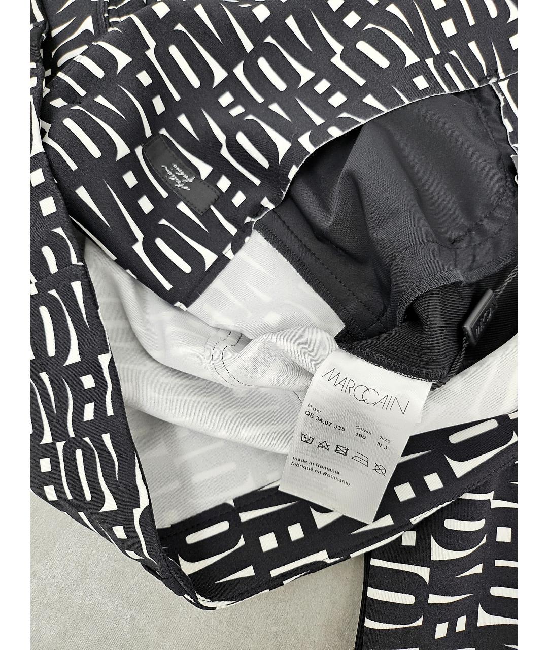 MARC CAIN Черный полиамидовый жакет/пиджак, фото 5