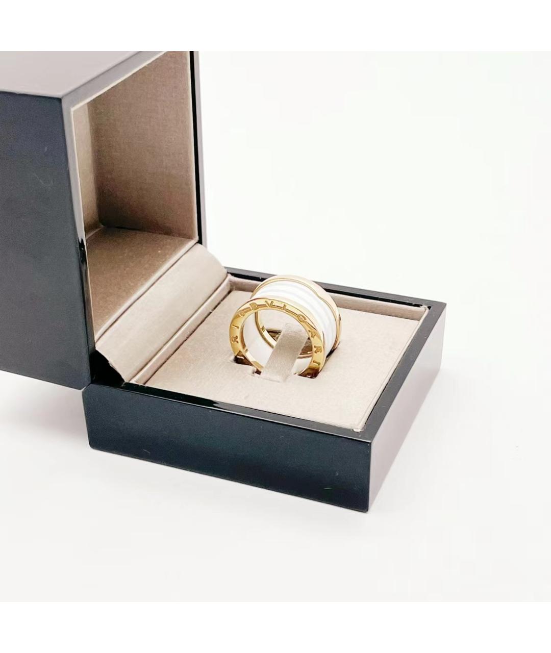 BVLGARI Белое кольцо из розового золота, фото 2