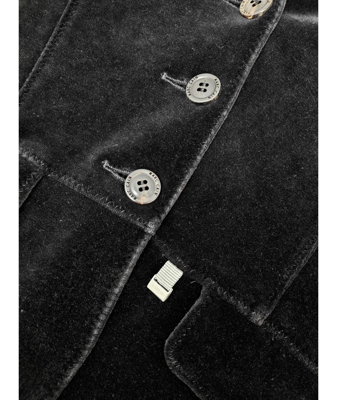MARC CAIN Черный хлопковый жакет/пиджак, фото 4