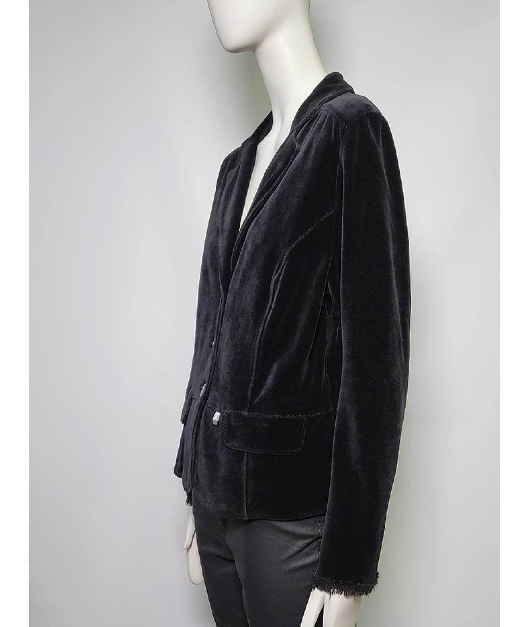 MARC CAIN Черный хлопковый жакет/пиджак, фото 7