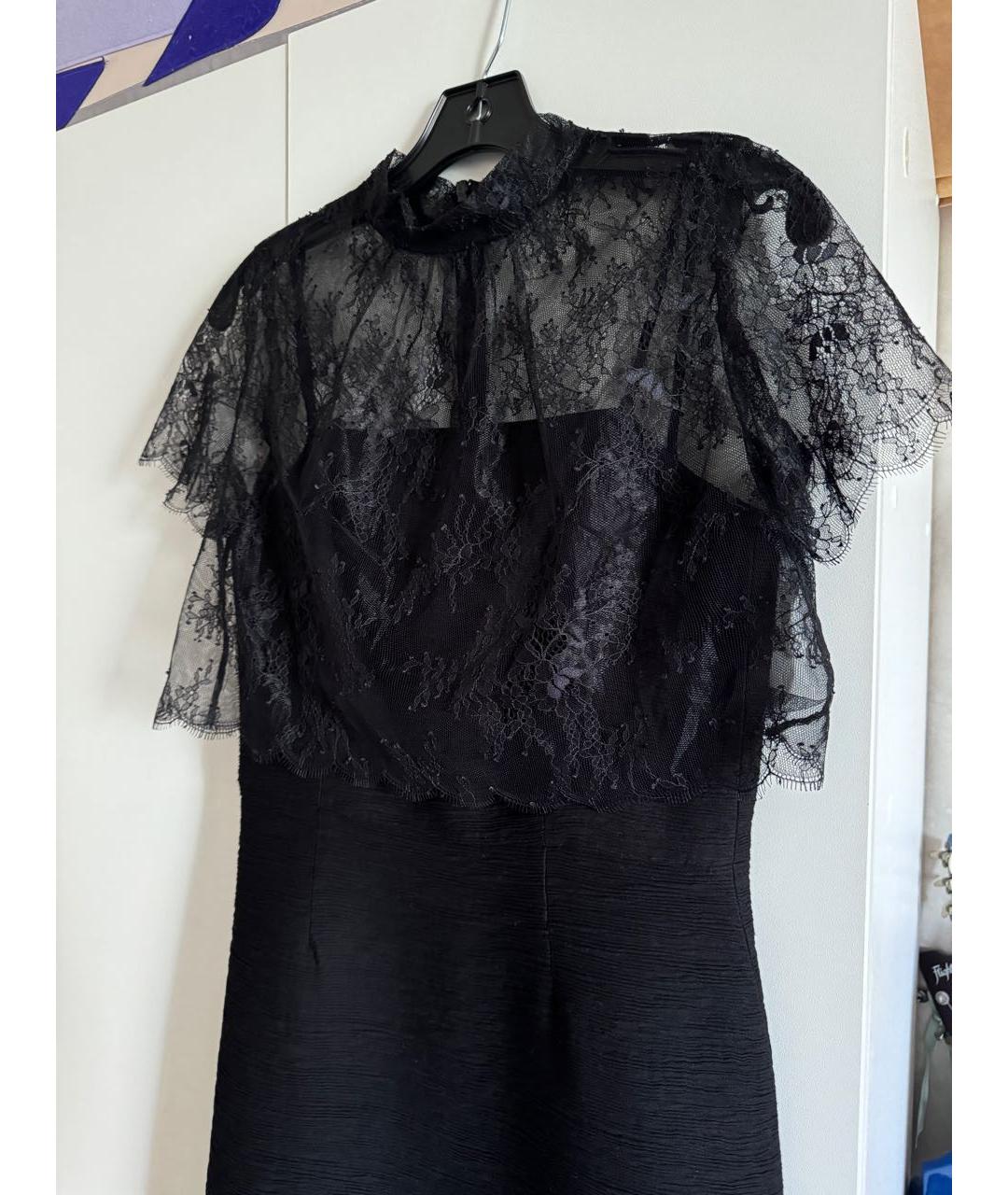SANDRO Черное полиэстеровое вечернее платье, фото 3