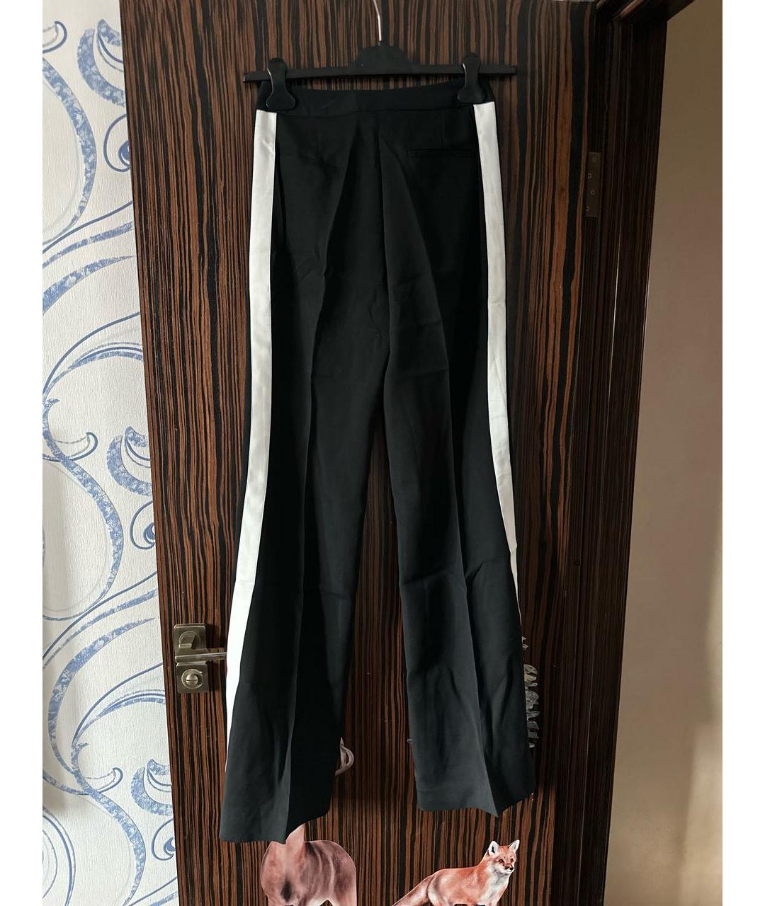 ELIE SAAB Черные ацетатные брюки широкие, фото 2