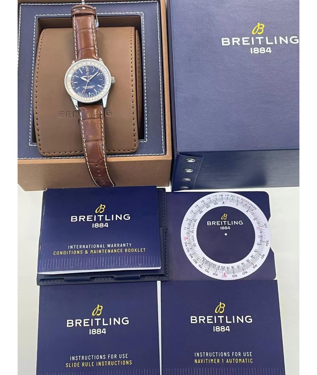 BREITLING Серебряные стальные часы, фото 2