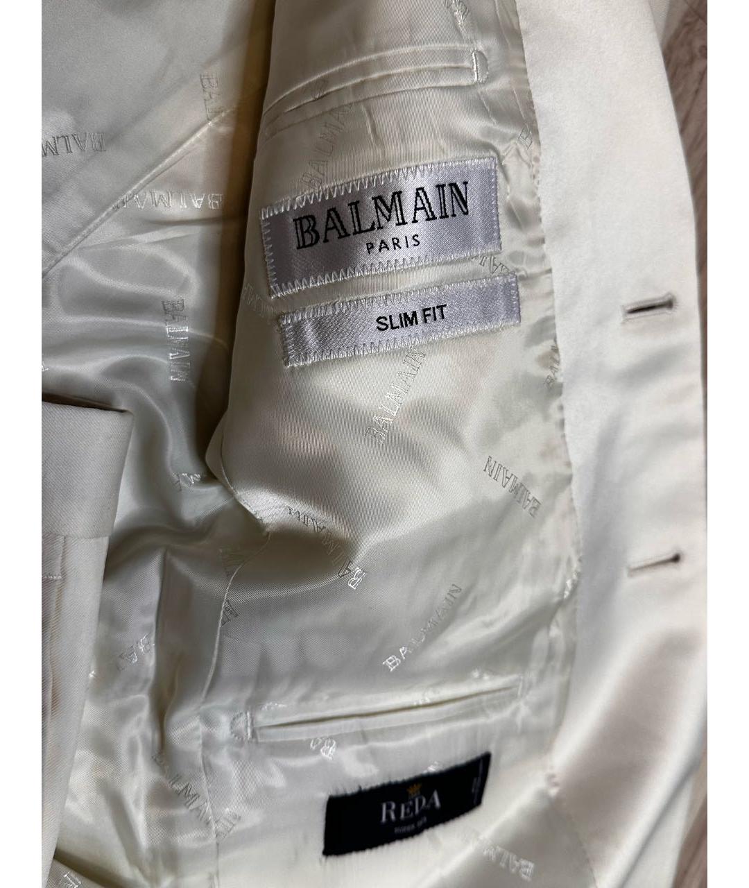 BALMAIN Белый классический костюм, фото 8