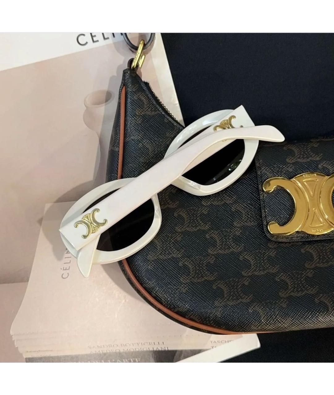 CELINE Белые солнцезащитные очки, фото 7