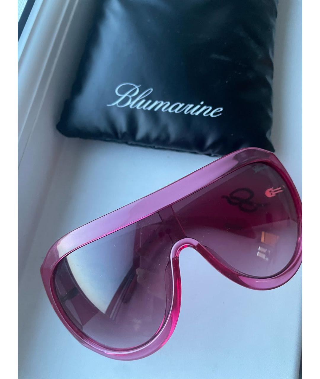 BLUMARINE Розовые пластиковые солнцезащитные очки, фото 5