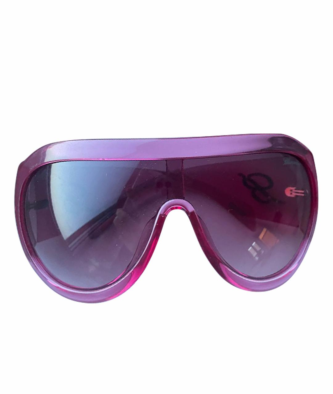 BLUMARINE Розовые пластиковые солнцезащитные очки, фото 1