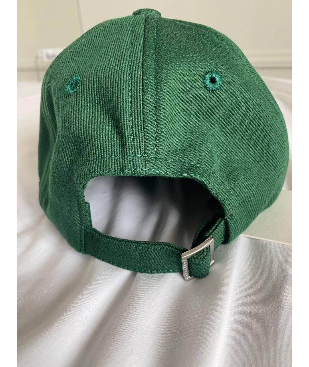 JACQUEMUS Зеленая хлопковая кепка, фото 4