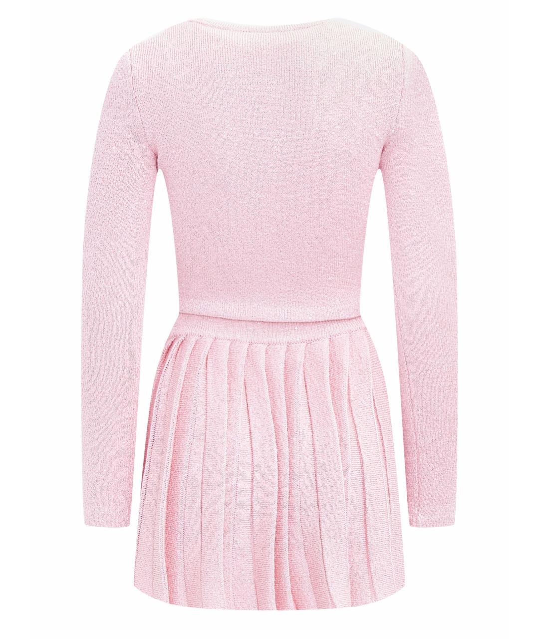 SELF-PORTRAIT Розовый полиэстеровый костюм с юбками, фото 10