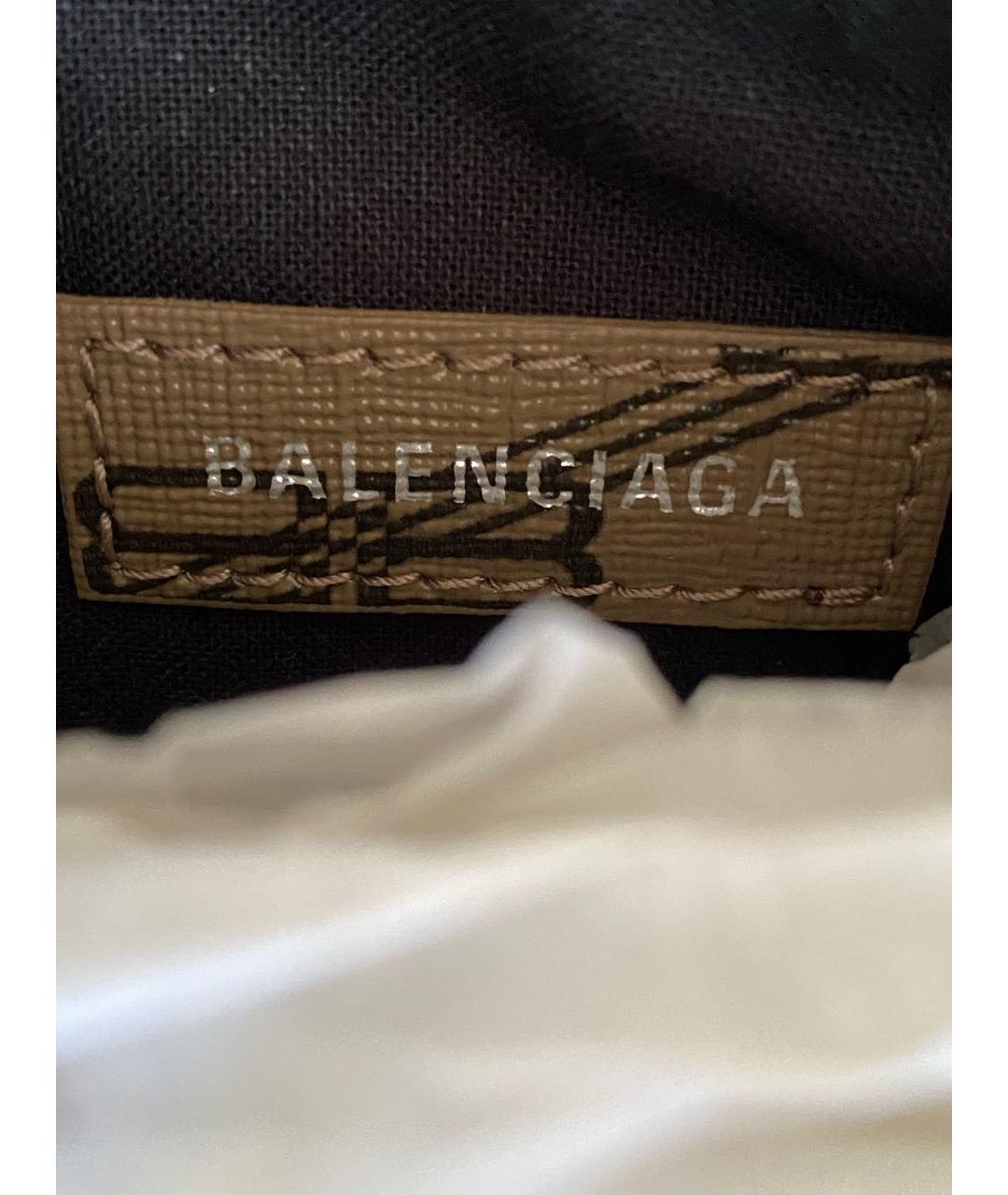 BALENCIAGA Коричневая сумка с короткими ручками, фото 5