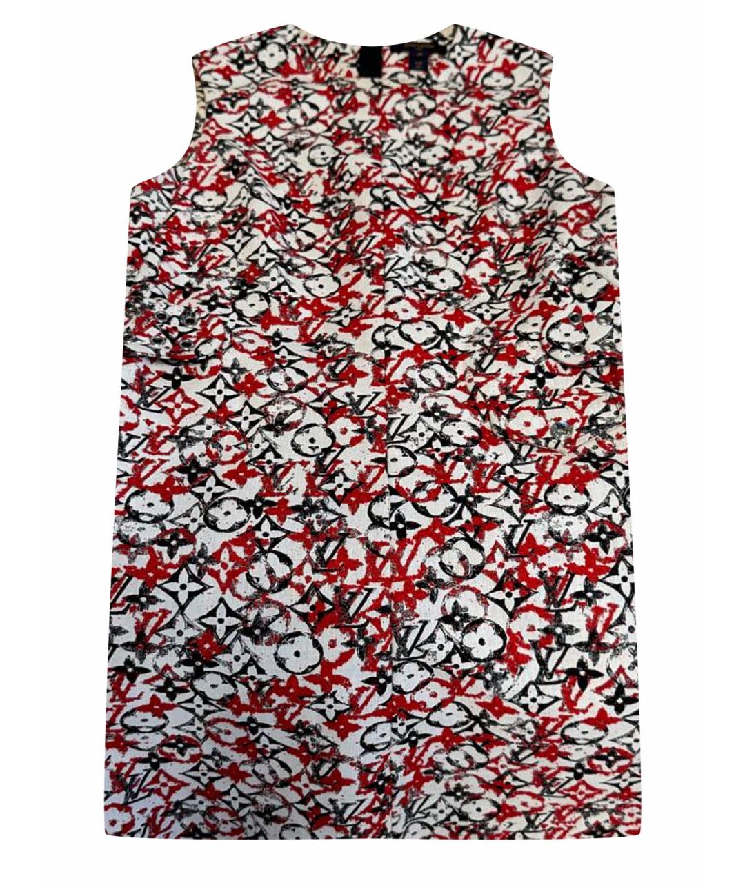 LOUIS VUITTON Мульти хлопковое коктейльное платье, фото 1