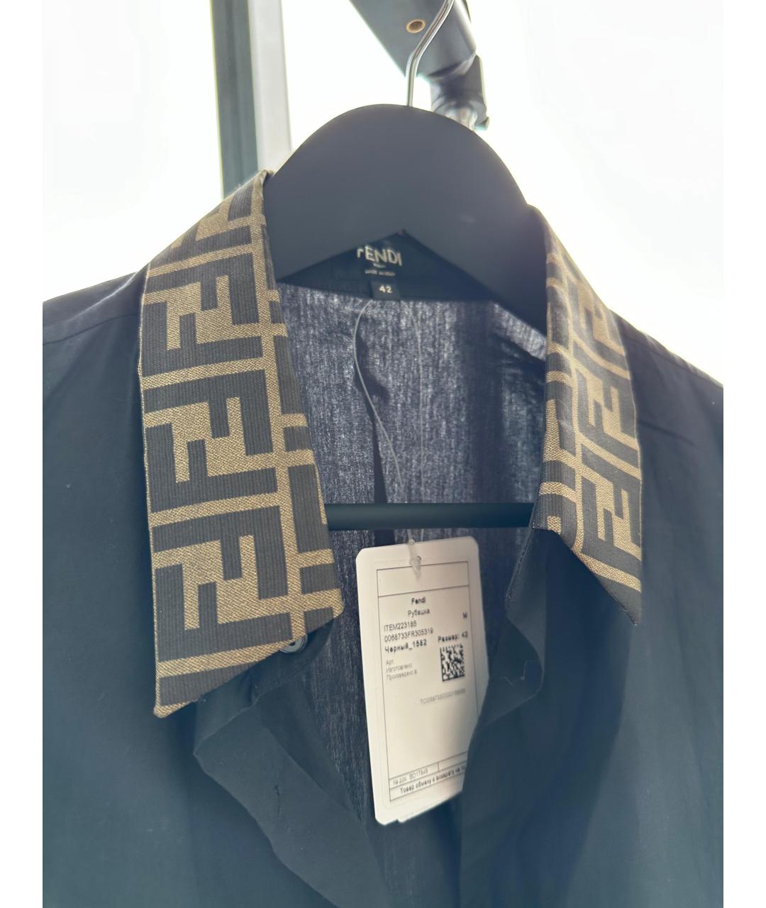 FENDI Черная кэжуал рубашка, фото 2