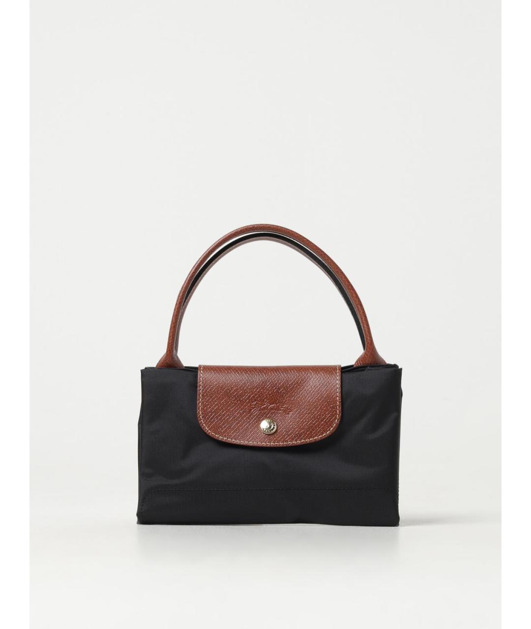 LONGCHAMP Черная синтетическая сумка тоут, фото 3
