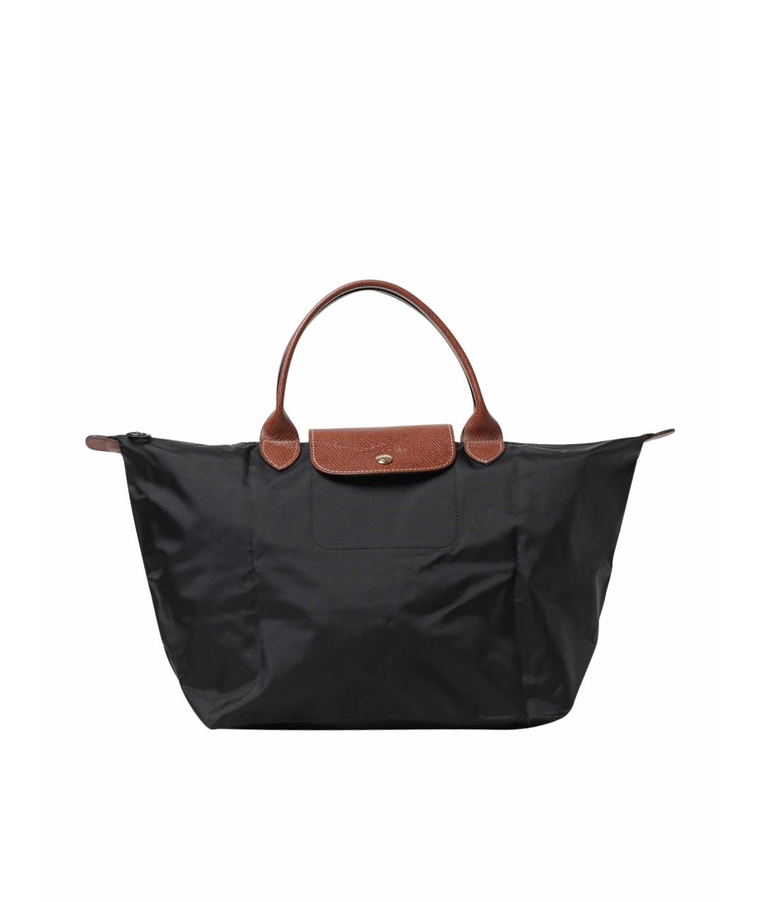LONGCHAMP Черная синтетическая сумка тоут, фото 1