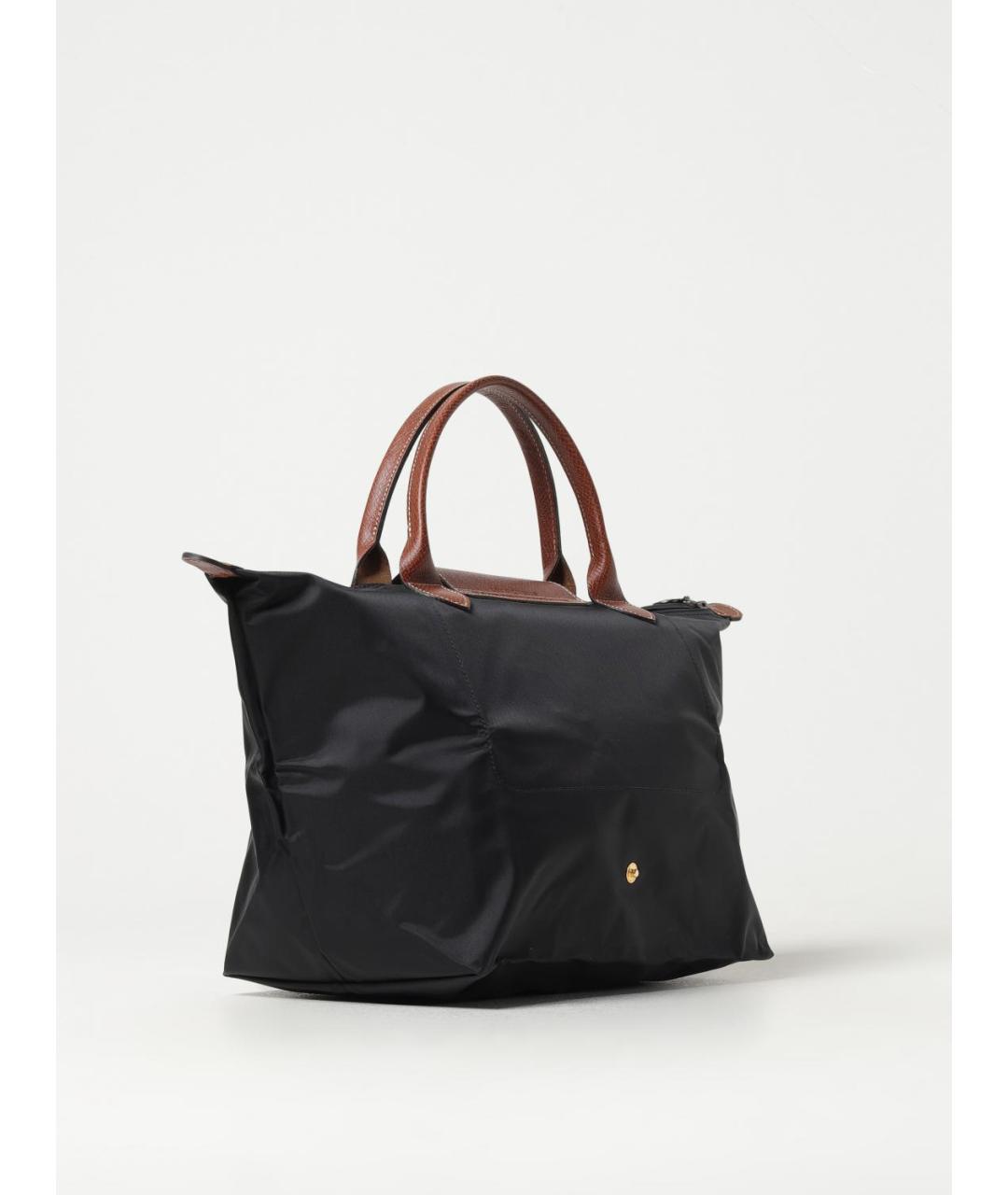 LONGCHAMP Черная синтетическая сумка тоут, фото 2