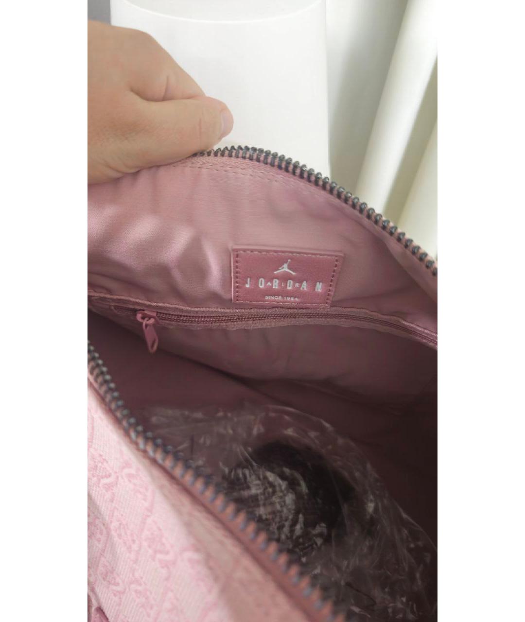 JORDAN Розовая тканевая дорожная/спортивная сумка, фото 5