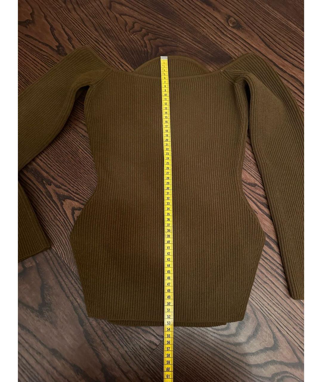 KHAITE Коричневый вискозный джемпер / свитер, фото 4