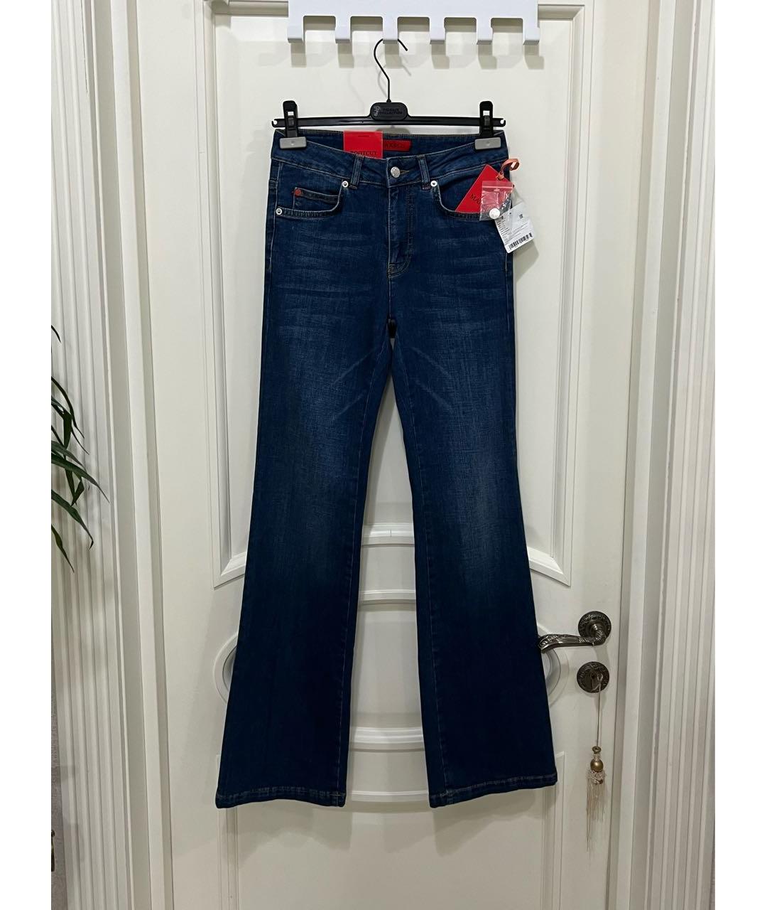 MAX&CO Темно-синие хлопко-эластановые джинсы клеш, фото 5