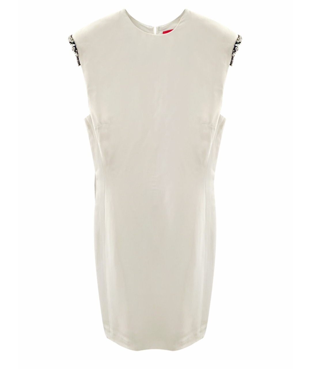 LANVIN Белое шелковое коктейльное платье, фото 1
