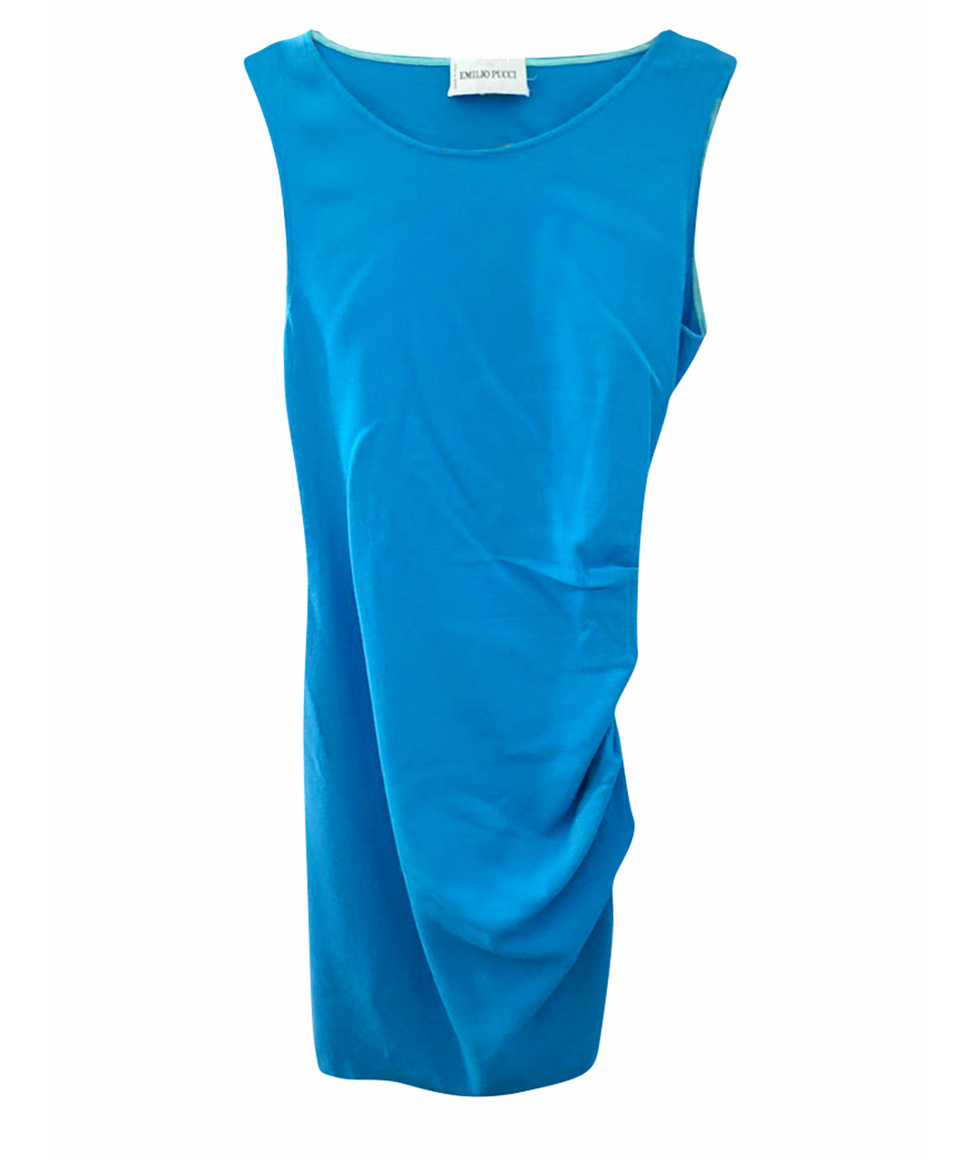 EMILIO PUCCI Голубое шерстяное вечернее платье, фото 1