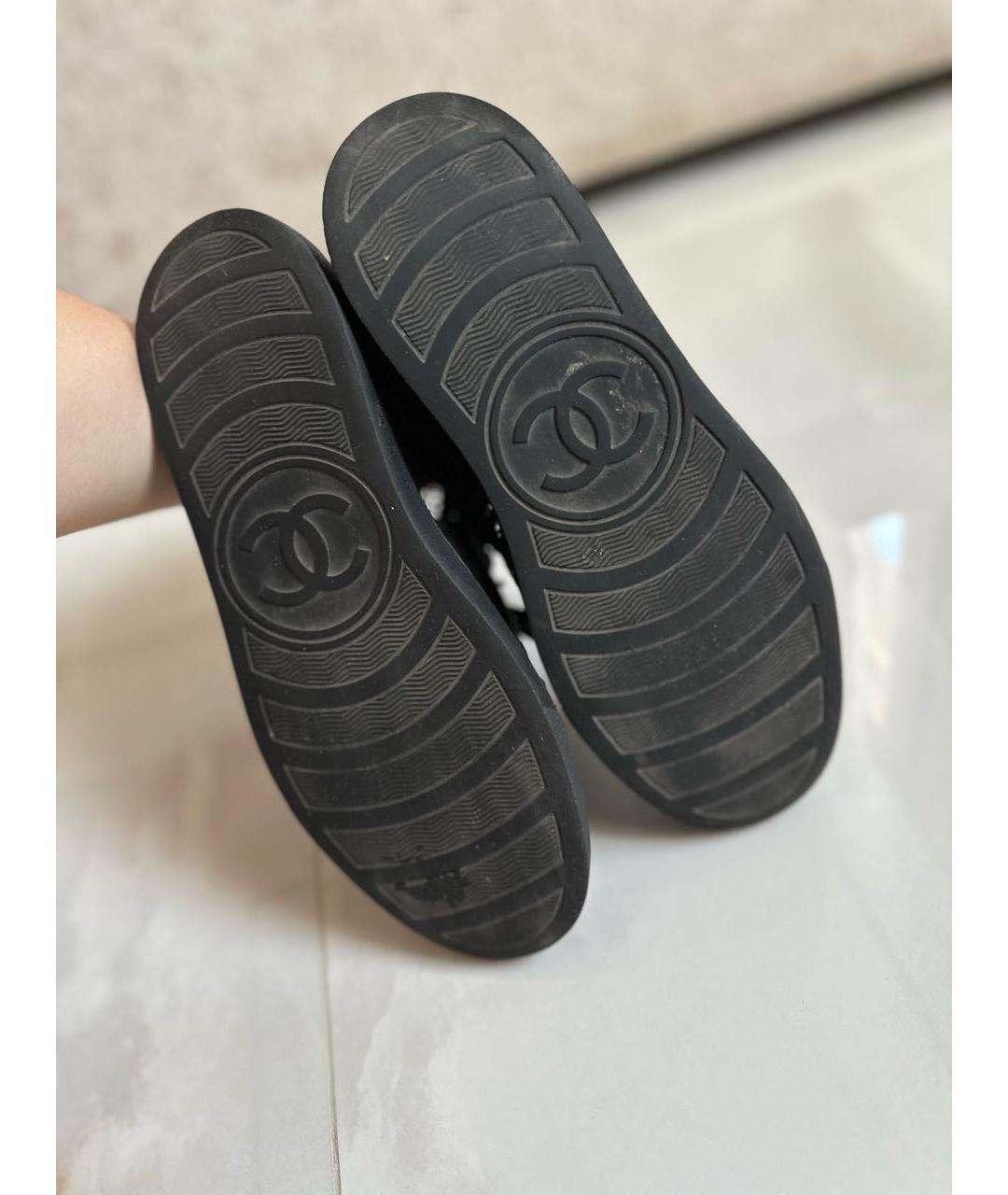 CHANEL Черные кеды, фото 5