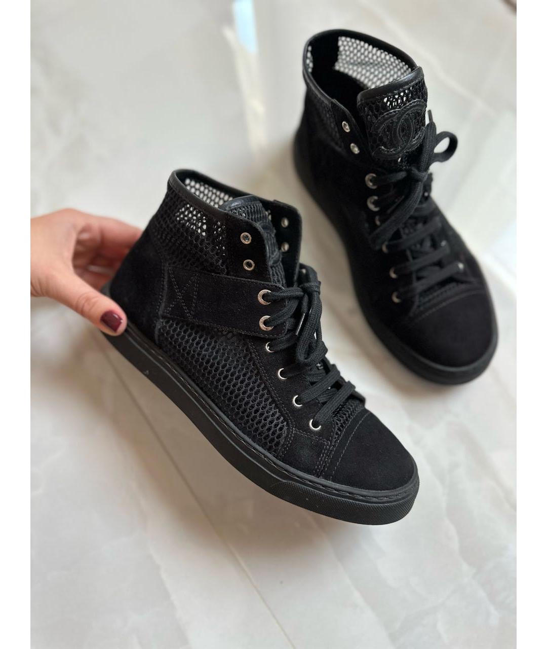 CHANEL Черные кеды, фото 2