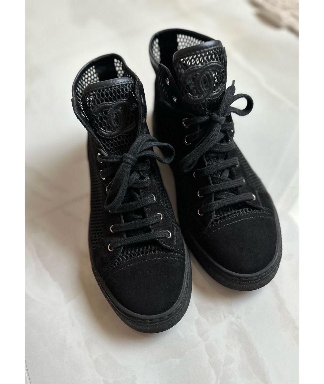 CHANEL Черные кеды, фото 3