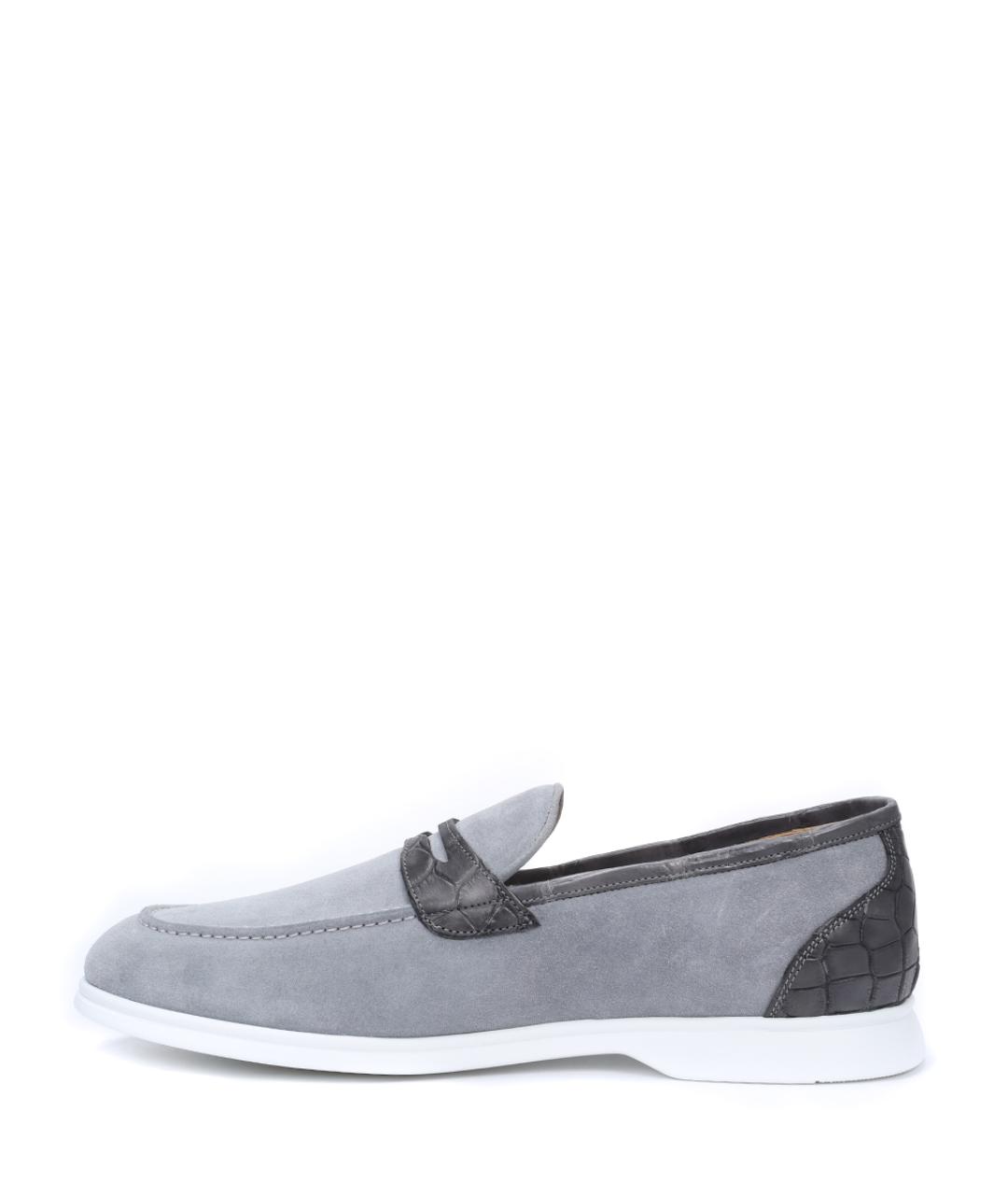 KITON Серые лоферы, фото 3