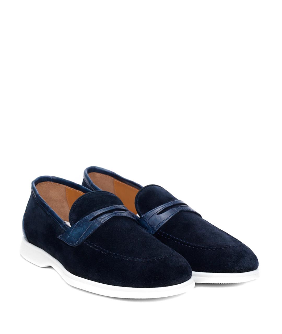 KITON Синие лоферы, фото 2